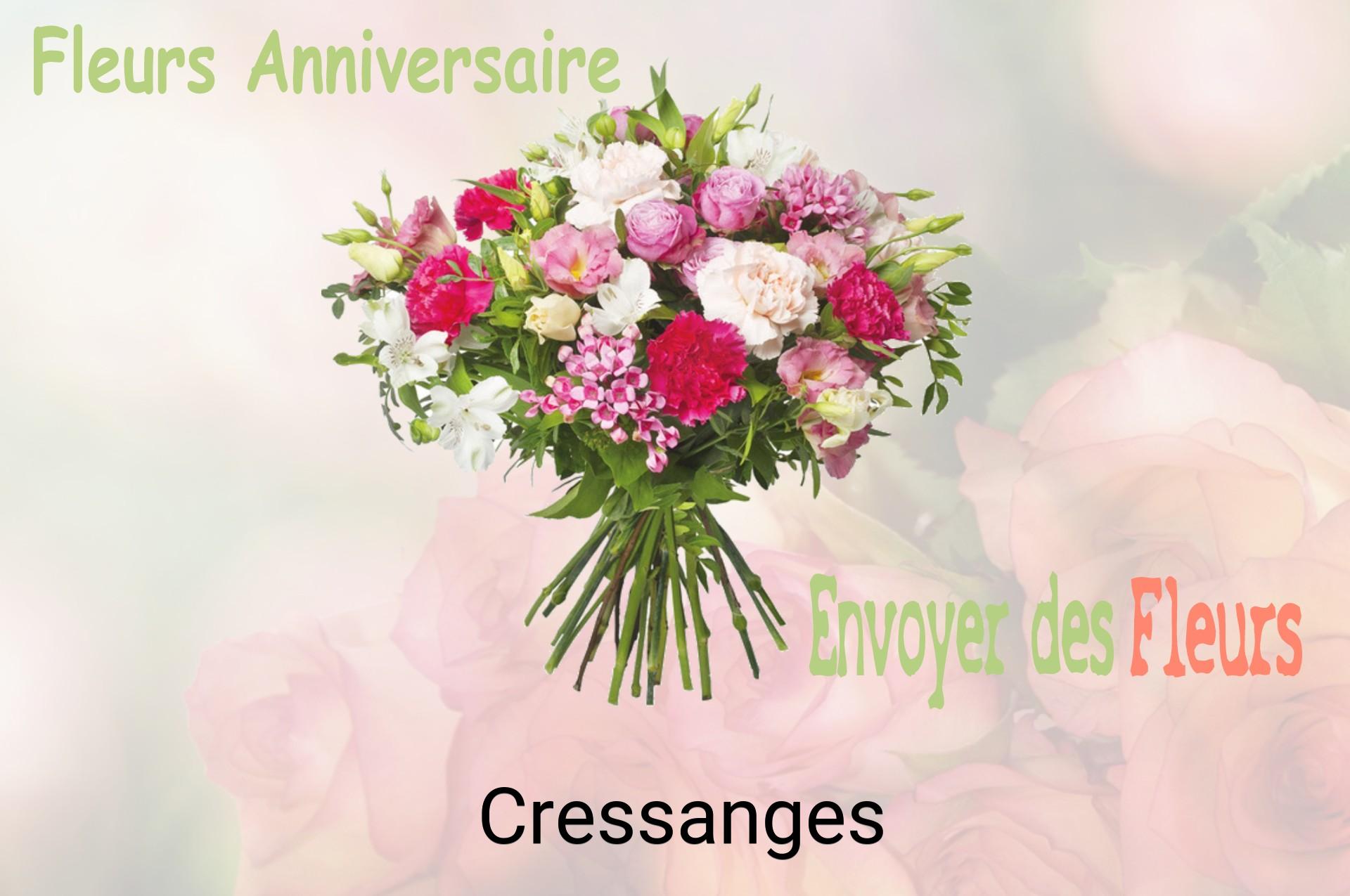 Bouquet de fleurs d’anniversaire livré à Cressanges
