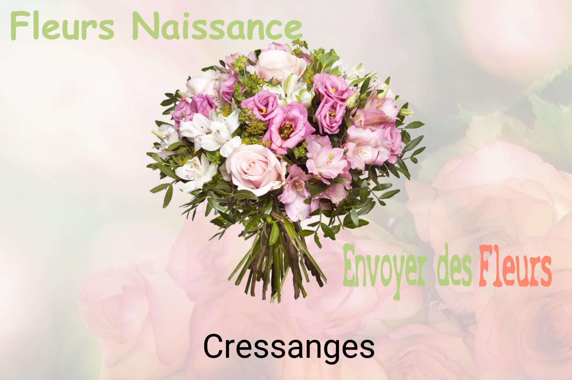 Bouquet de fleurs de naissance livré à Cressanges